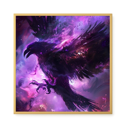 Cosmic Raven Canvas Print