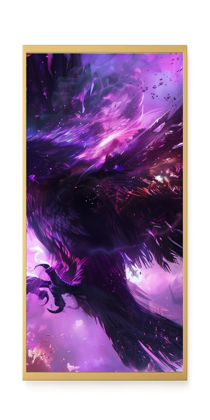 Cosmic Raven Canvas Print