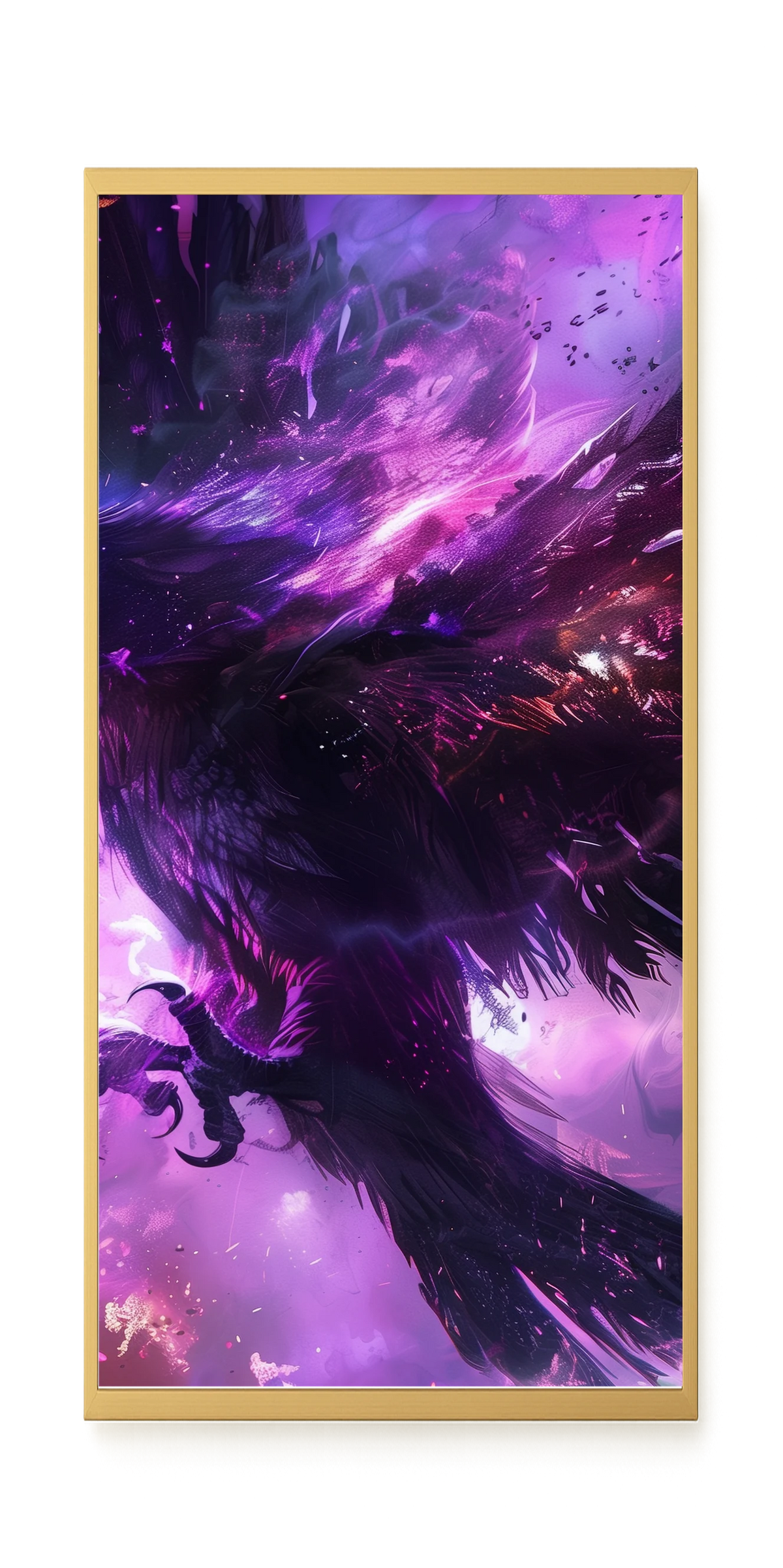 Cosmic Raven Canvas Print