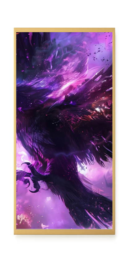Cosmic Raven Canvas Print