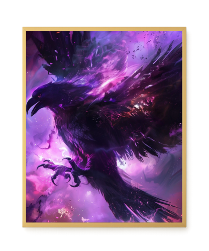Cosmic Raven Canvas Print