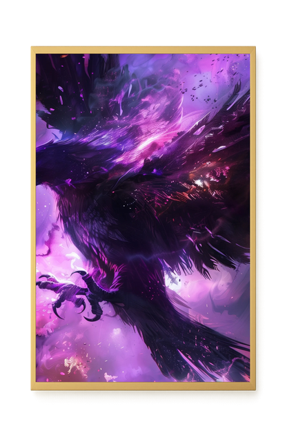 Cosmic Raven Canvas Print