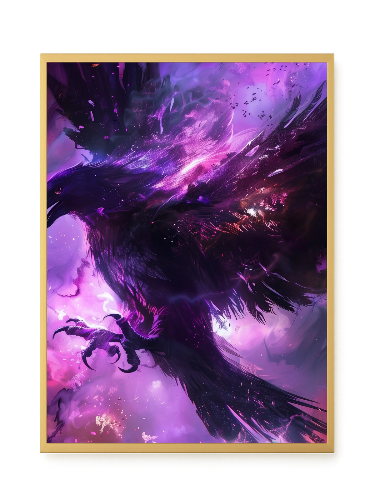 Cosmic Raven Canvas Print