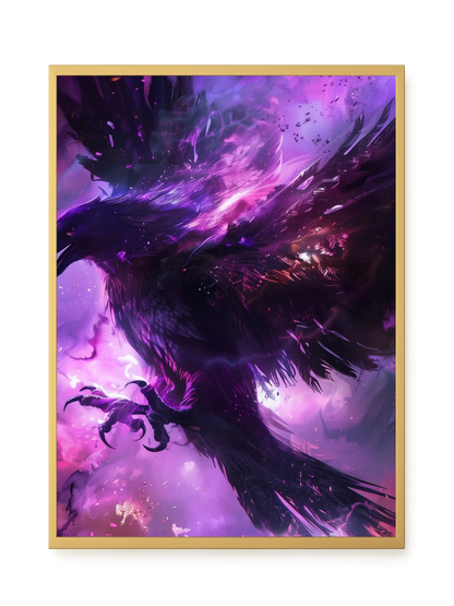 Cosmic Raven Canvas Print