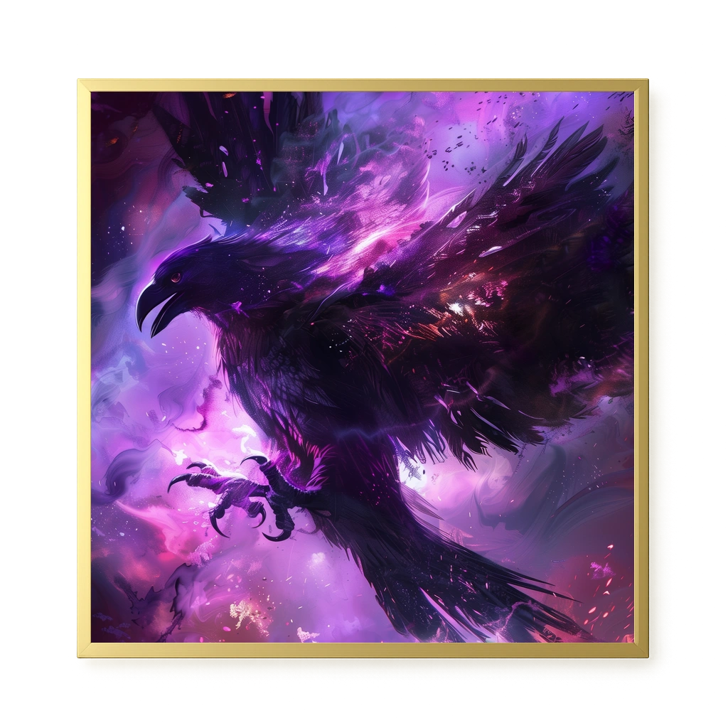 Cosmic Raven Canvas Print