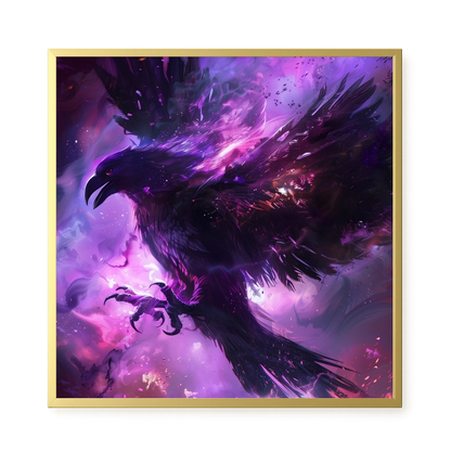 Cosmic Raven Canvas Print