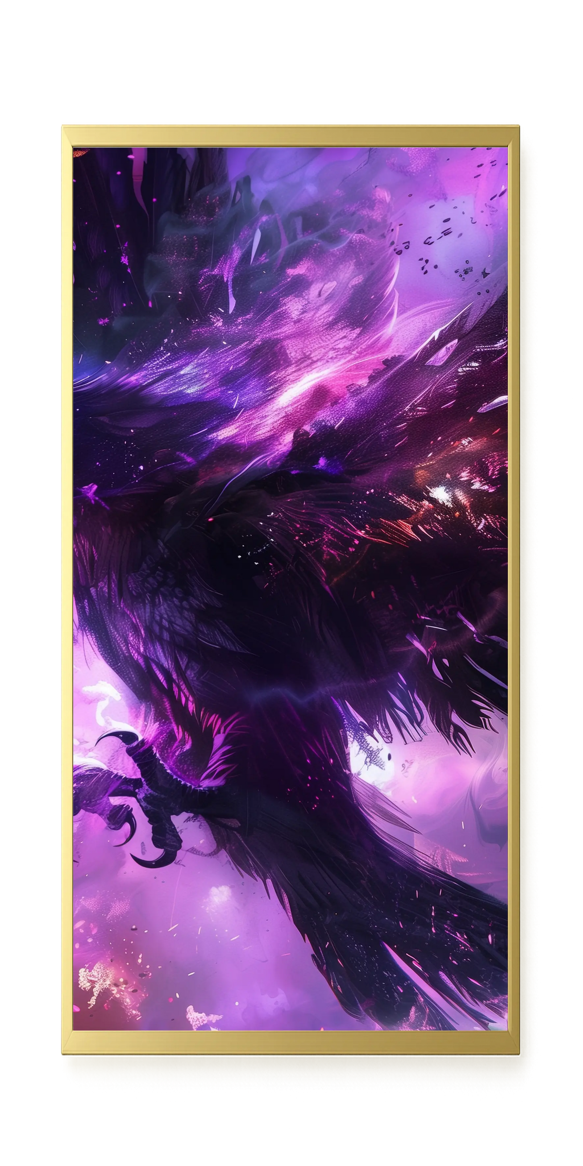 Cosmic Raven Canvas Print