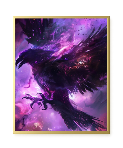 Cosmic Raven Canvas Print