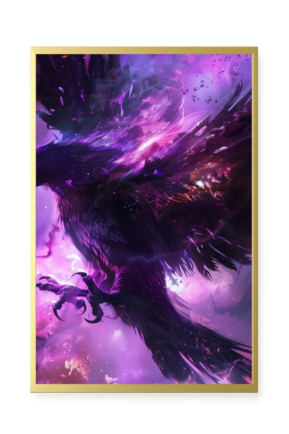 Cosmic Raven Canvas Print