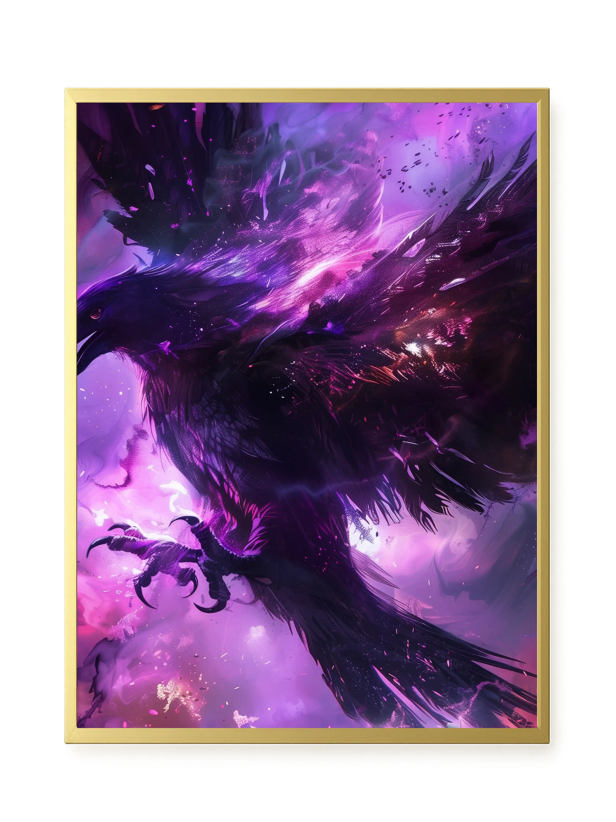 Cosmic Raven Canvas Print