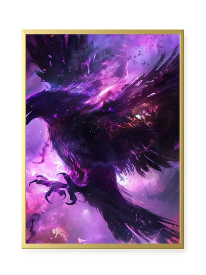Cosmic Raven Canvas Print