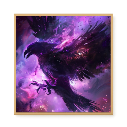 Cosmic Raven Canvas Print