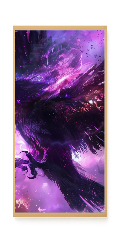 Cosmic Raven Canvas Print