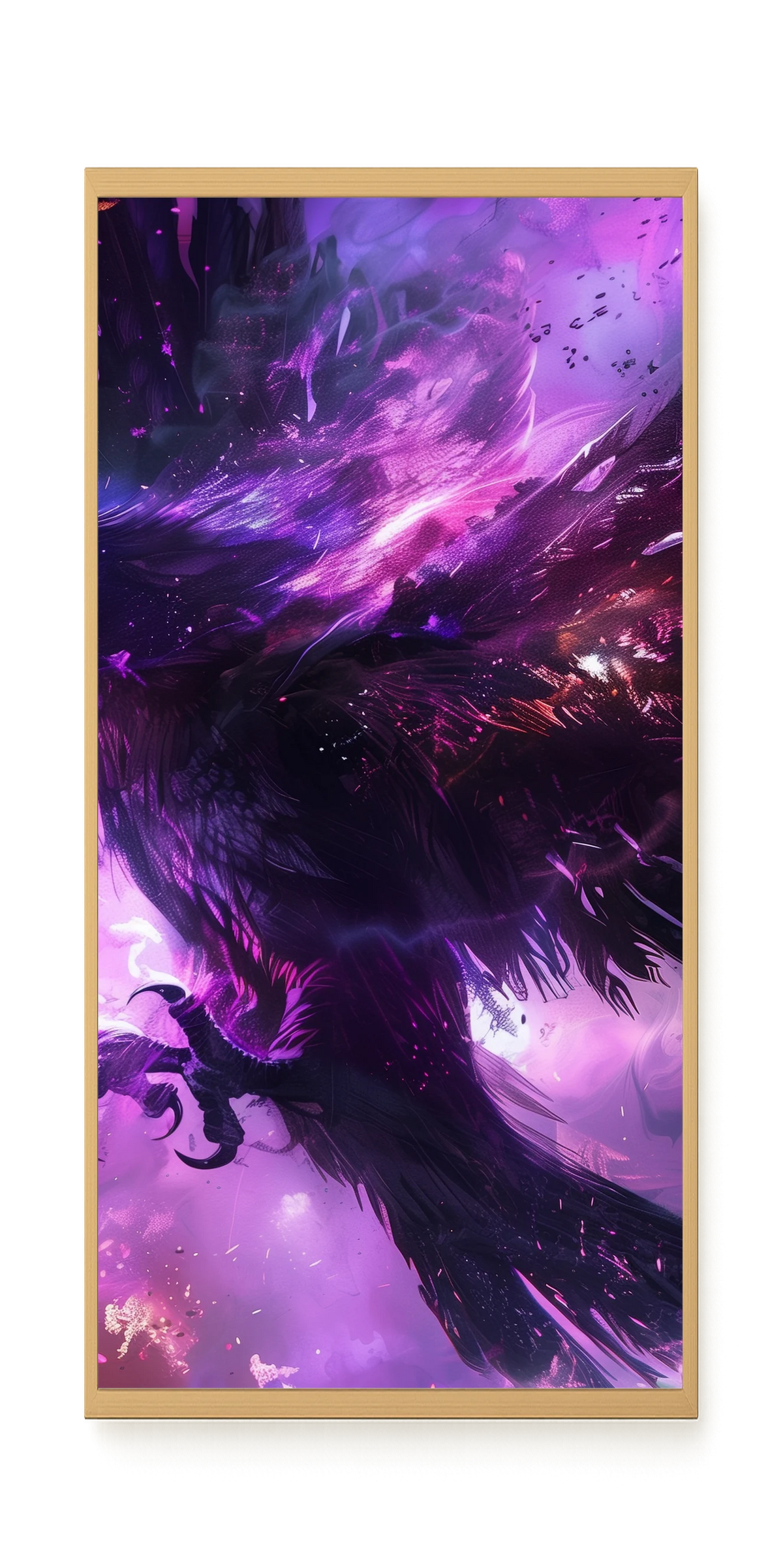 Cosmic Raven Canvas Print