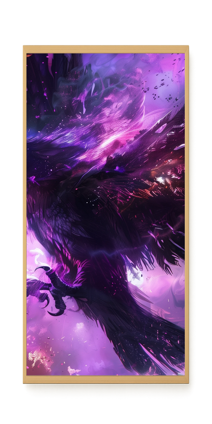 Cosmic Raven Canvas Print