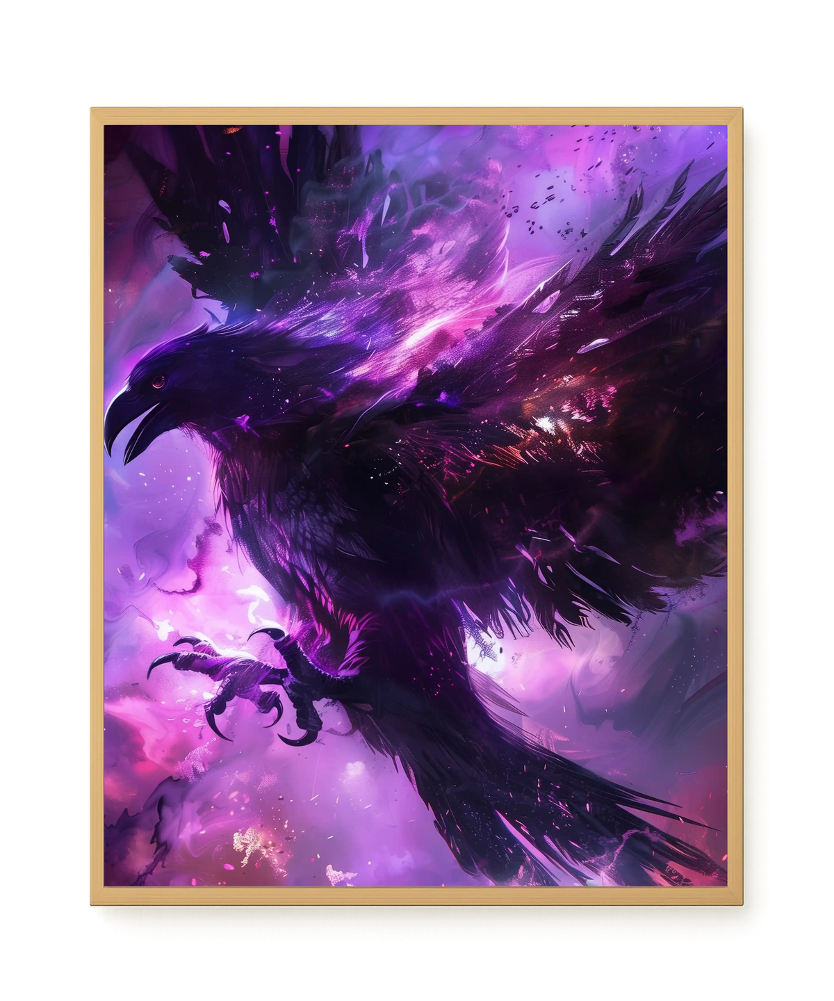 Cosmic Raven Canvas Print