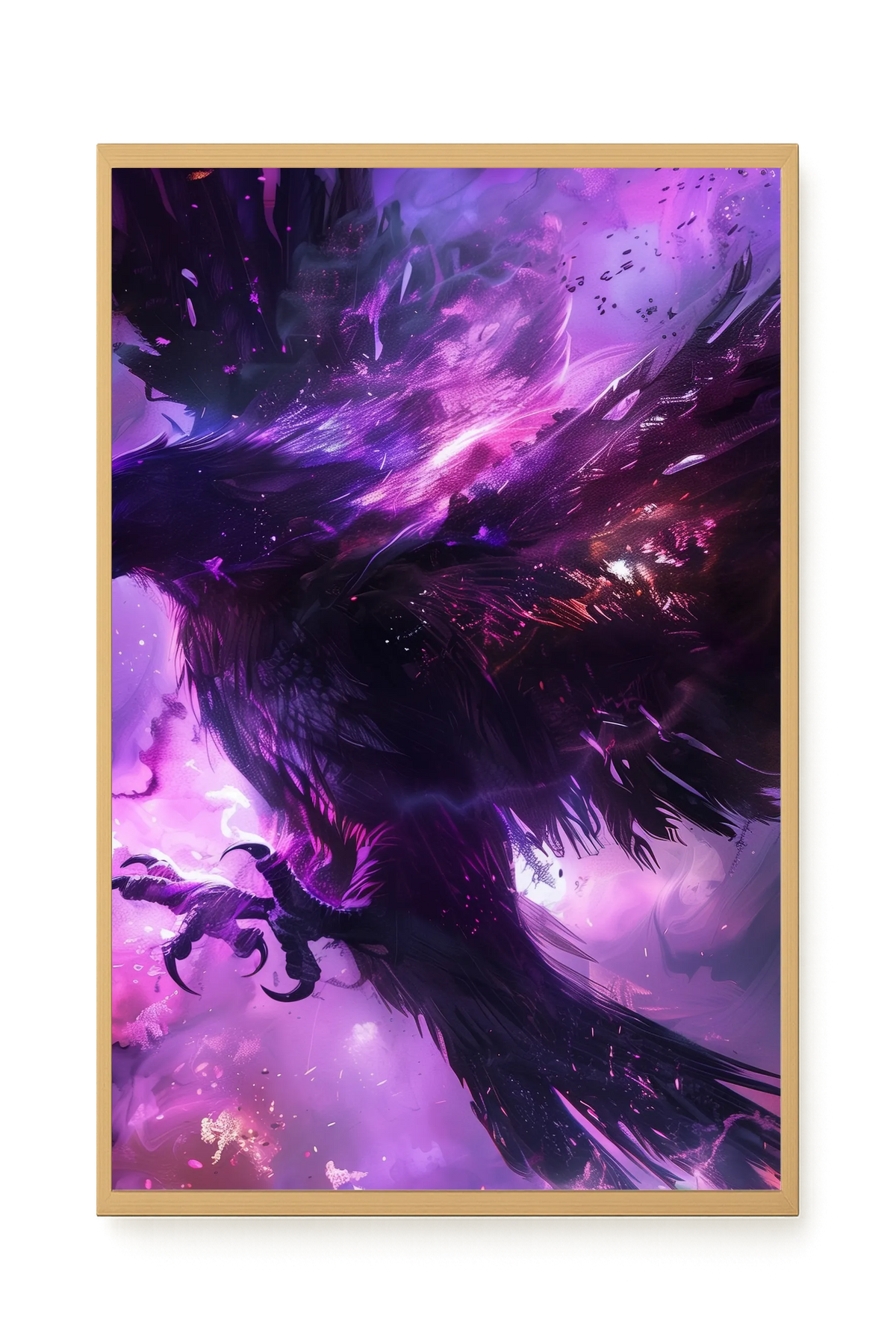 Cosmic Raven Canvas Print