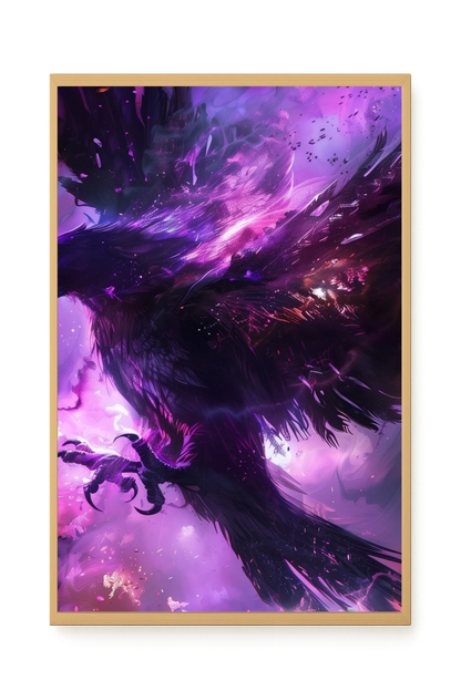 Cosmic Raven Canvas Print