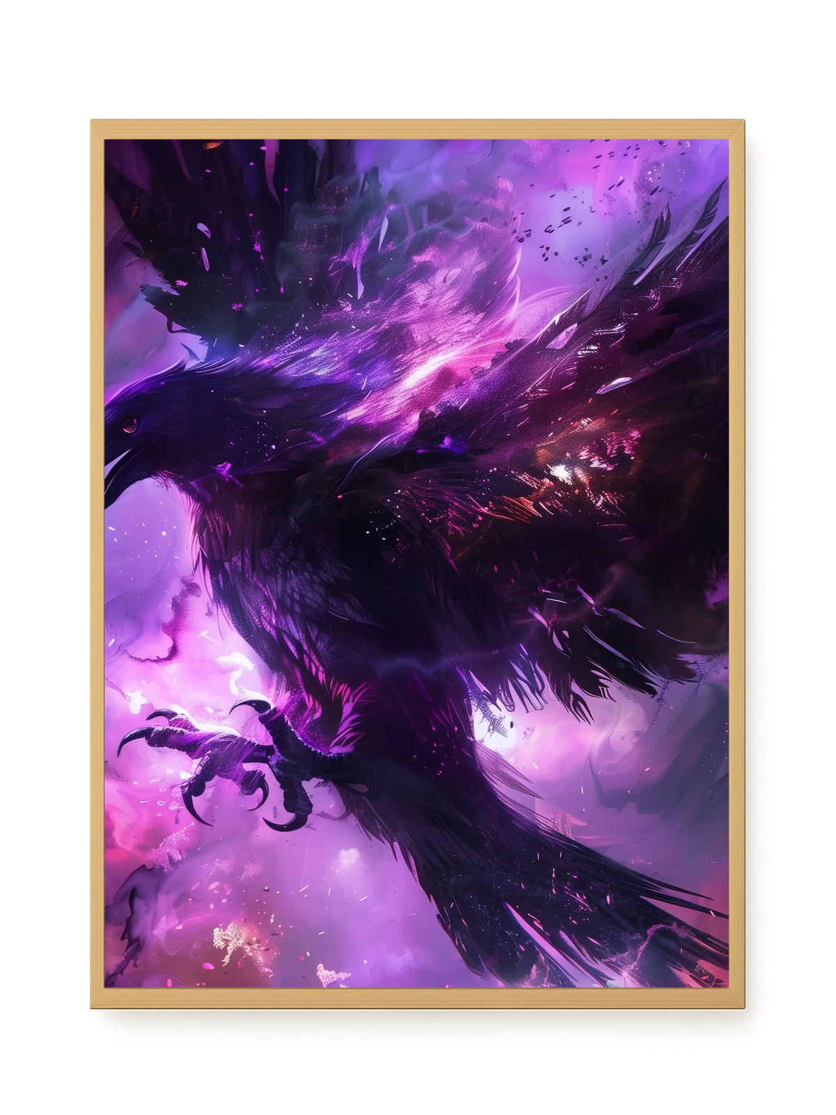 Cosmic Raven Canvas Print