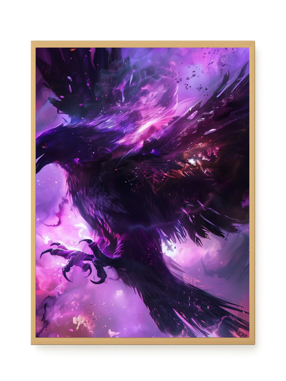 Cosmic Raven Canvas Print