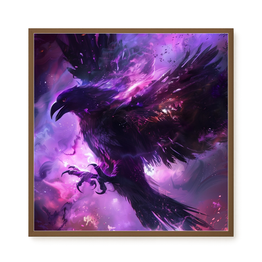 Cosmic Raven Canvas Print