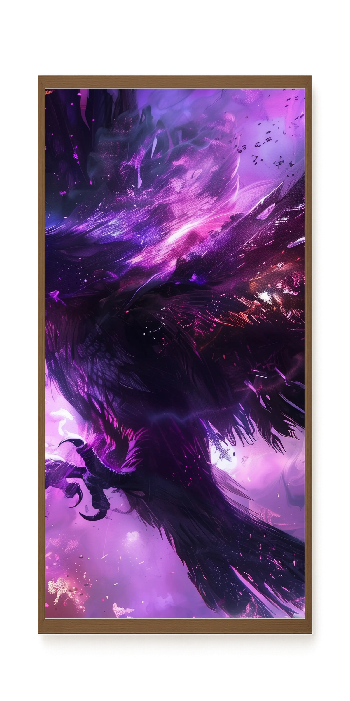 Cosmic Raven Canvas Print