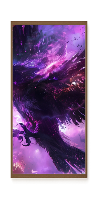 Cosmic Raven Canvas Print