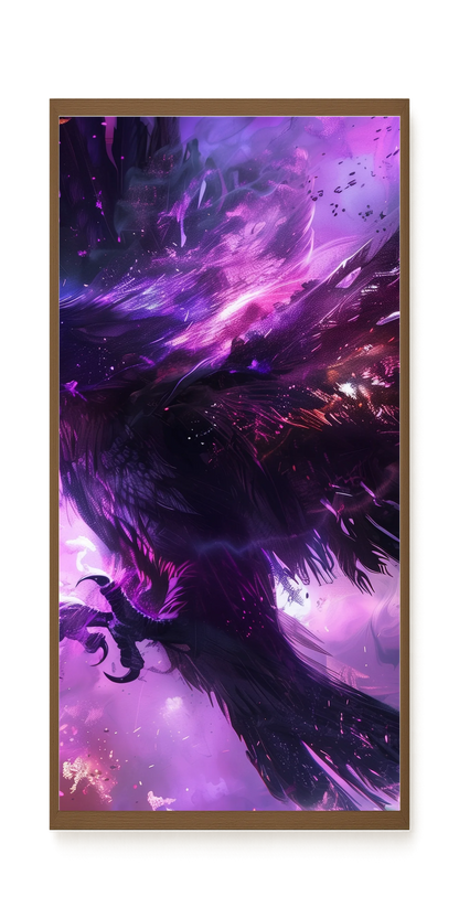 Cosmic Raven Canvas Print