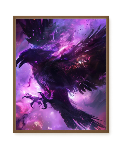 Cosmic Raven Canvas Print