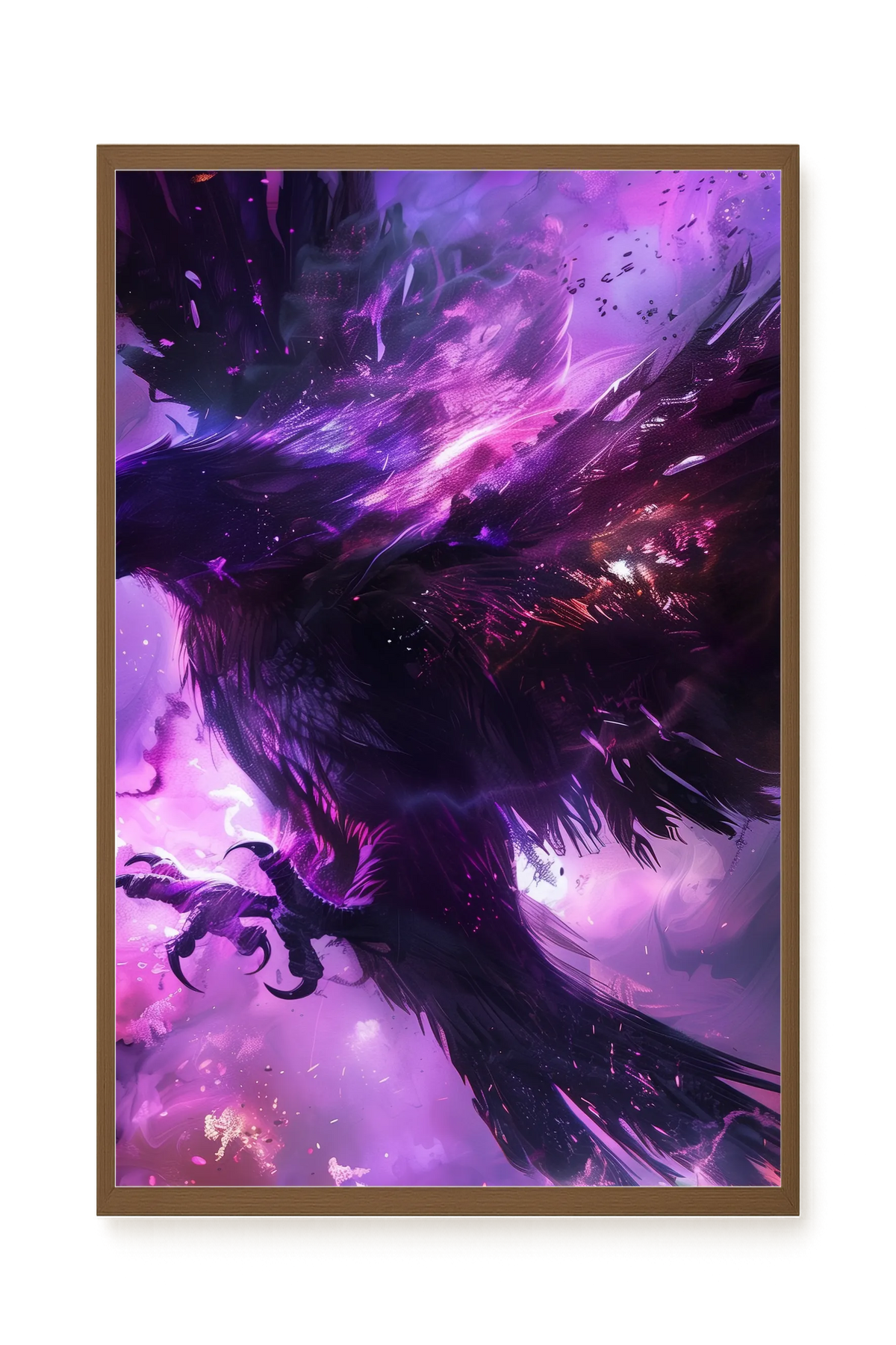 Cosmic Raven Canvas Print