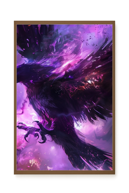 Cosmic Raven Canvas Print