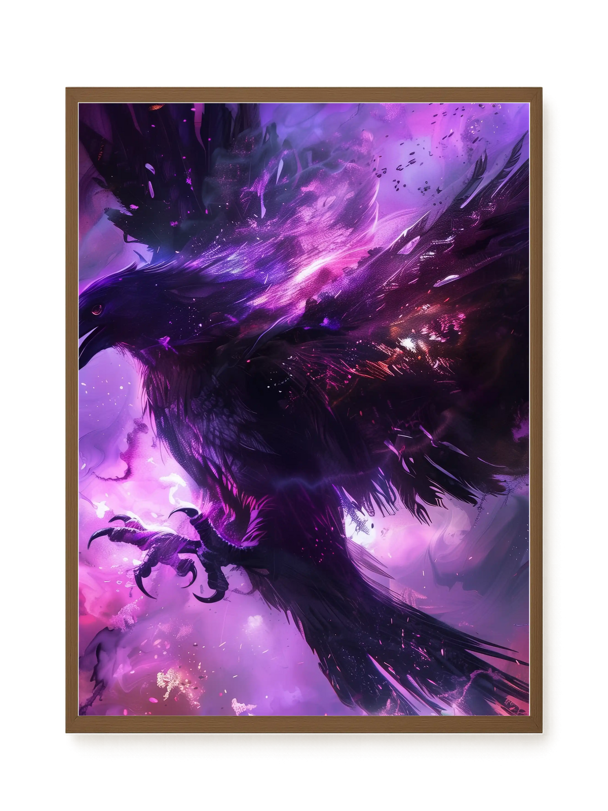 Cosmic Raven Canvas Print