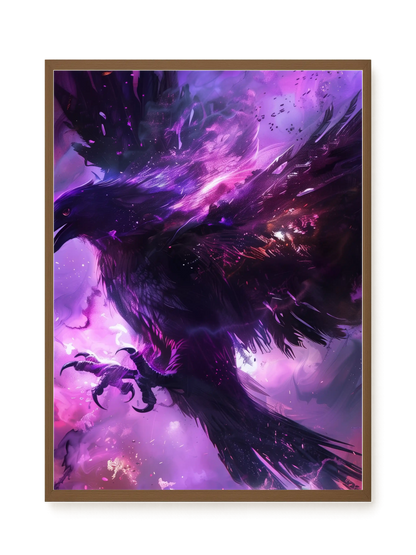 Cosmic Raven Canvas Print