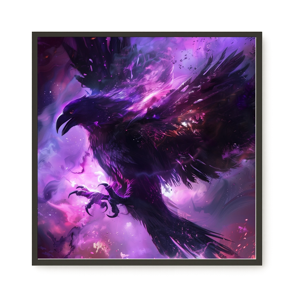 Cosmic Raven Canvas Print