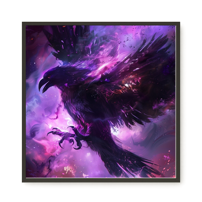 Cosmic Raven Canvas Print