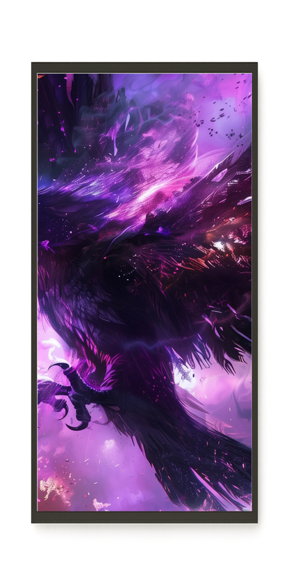 Cosmic Raven Canvas Print