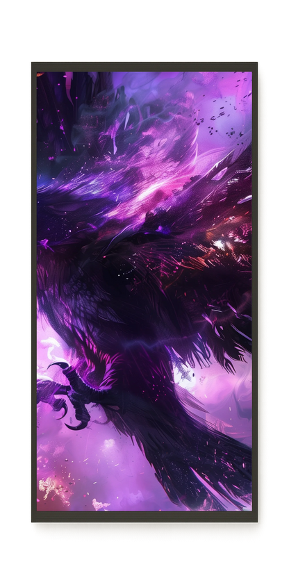 Cosmic Raven Canvas Print