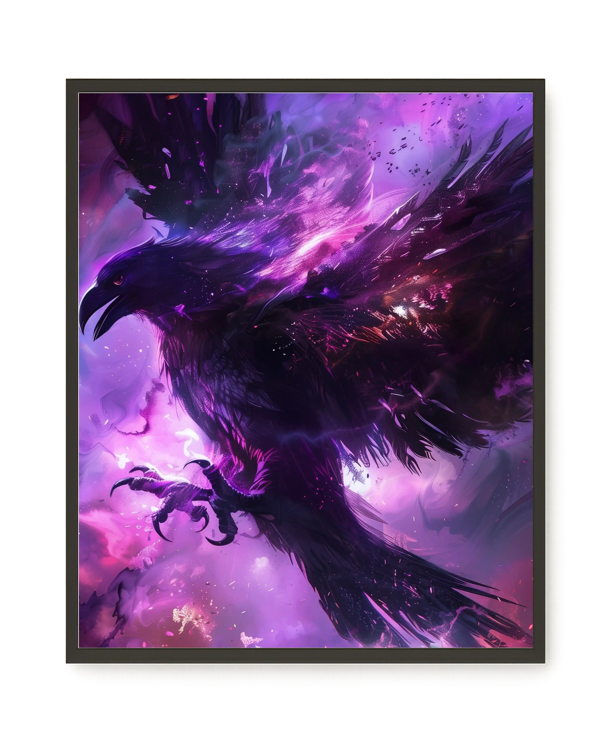 Cosmic Raven Canvas Print