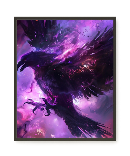 Cosmic Raven Canvas Print