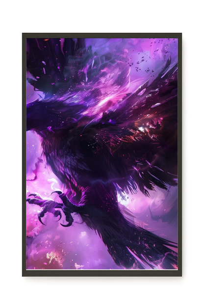 Cosmic Raven Canvas Print