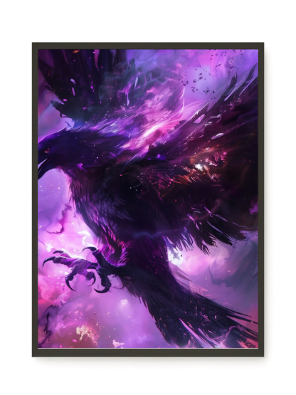 Cosmic Raven Canvas Print