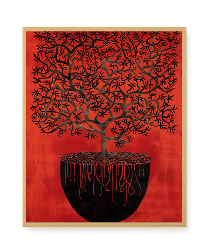 Rooted Tree Canvas Print