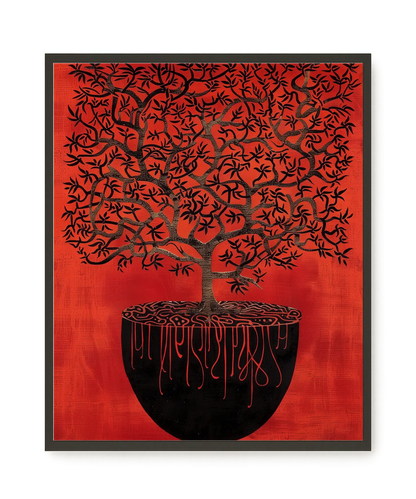 Rooted Tree Canvas Print