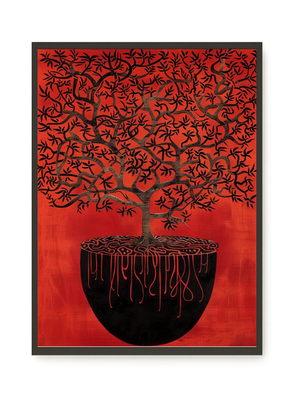 Rooted Tree Canvas Print