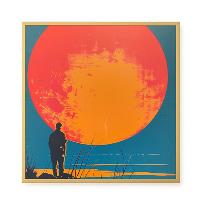 Sunset Solitude Canvas Wall Art