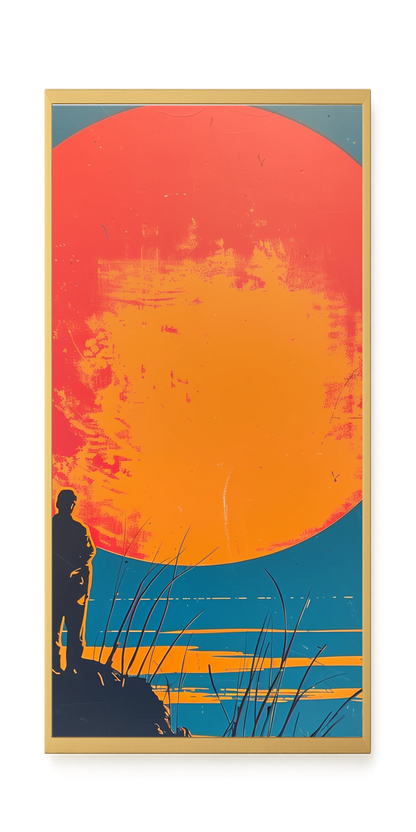 Sunset Solitude Canvas Wall Art