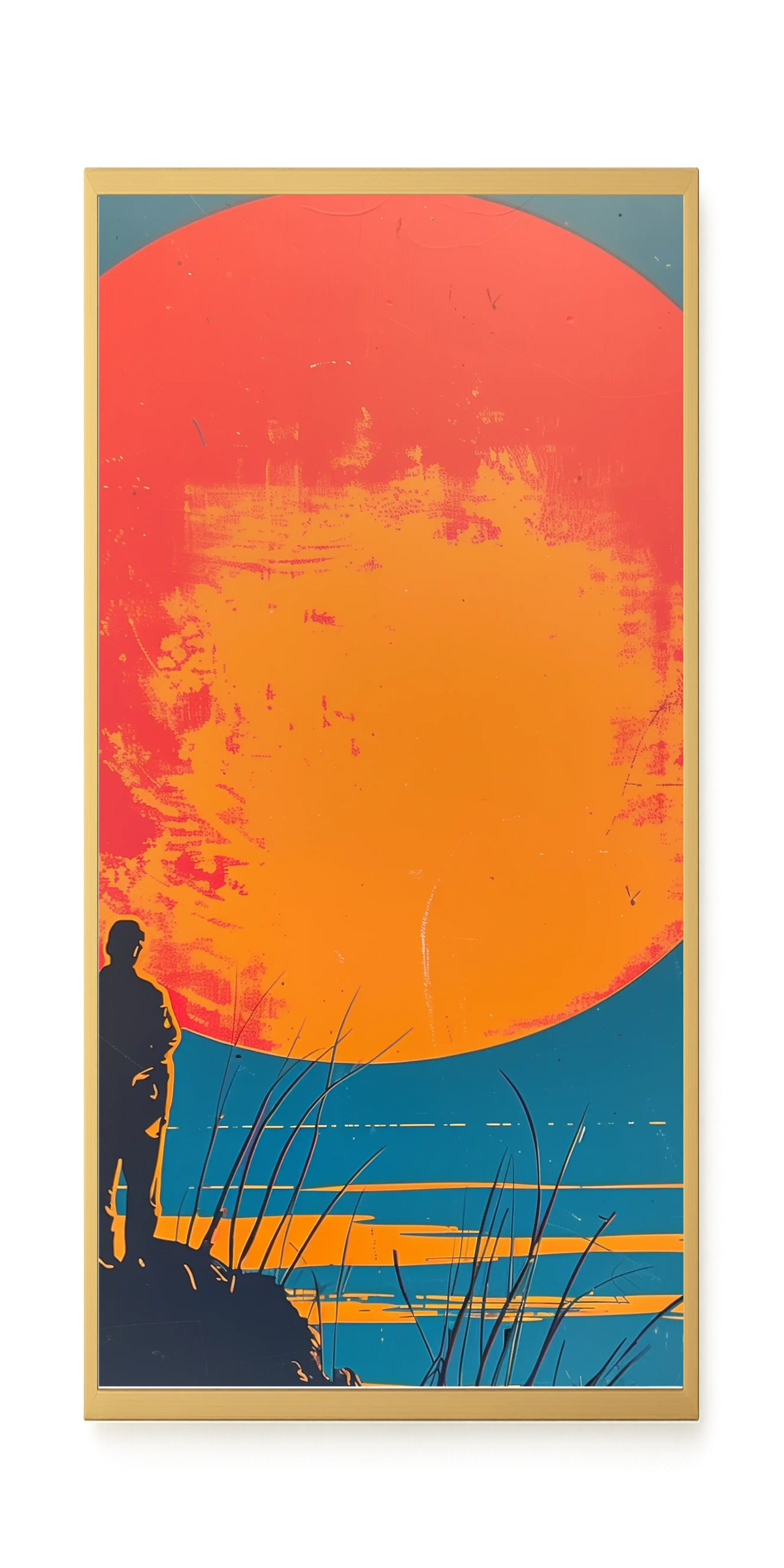 Sunset Solitude Canvas Wall Art