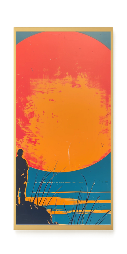 Sunset Solitude Canvas Wall Art
