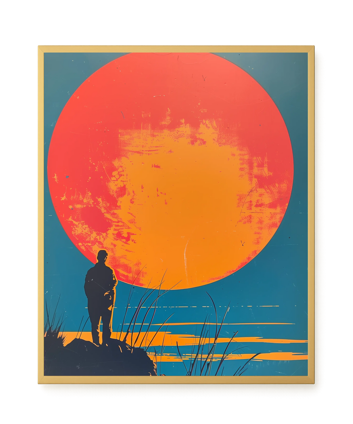 Sunset Solitude Canvas Wall Art