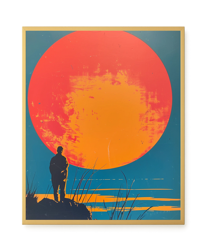 Sunset Solitude Canvas Wall Art